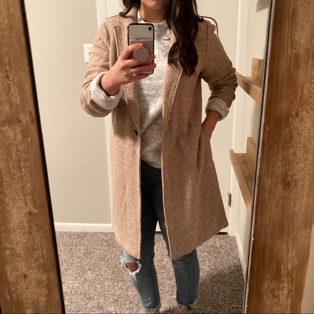 RACHEL ZOE | Wool Blend Camel/Beige Coat